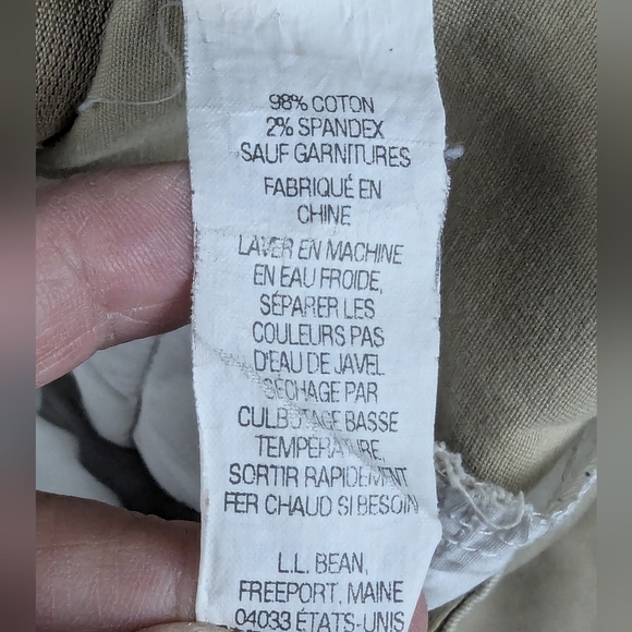 L.L.Bean Classic Fit Skirt Size 6 Stretch Khaki Colored - Picture 9 of 12